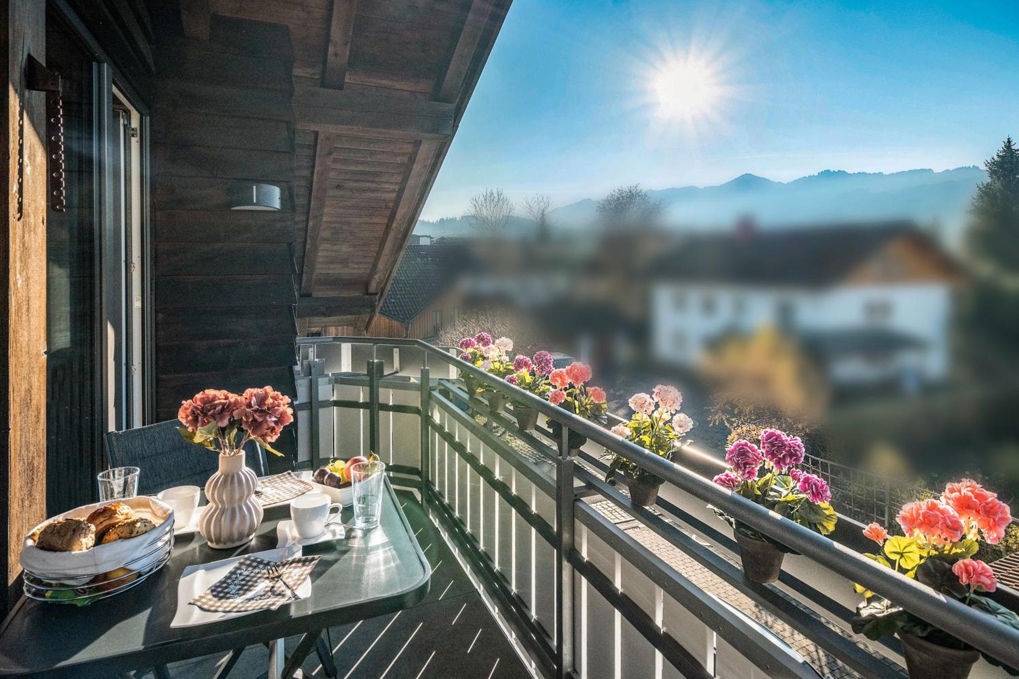 Ferienwohnung Alpenvogel ゾントホーフェン エクステリア 写真